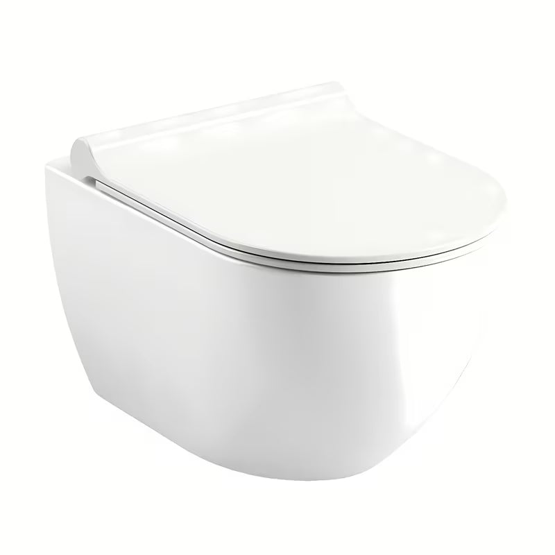 Białe miska WC wisząca Ravak Chrome RimOff bez kołnierza spłukującego z ukrytym mocowaniem EasyFix