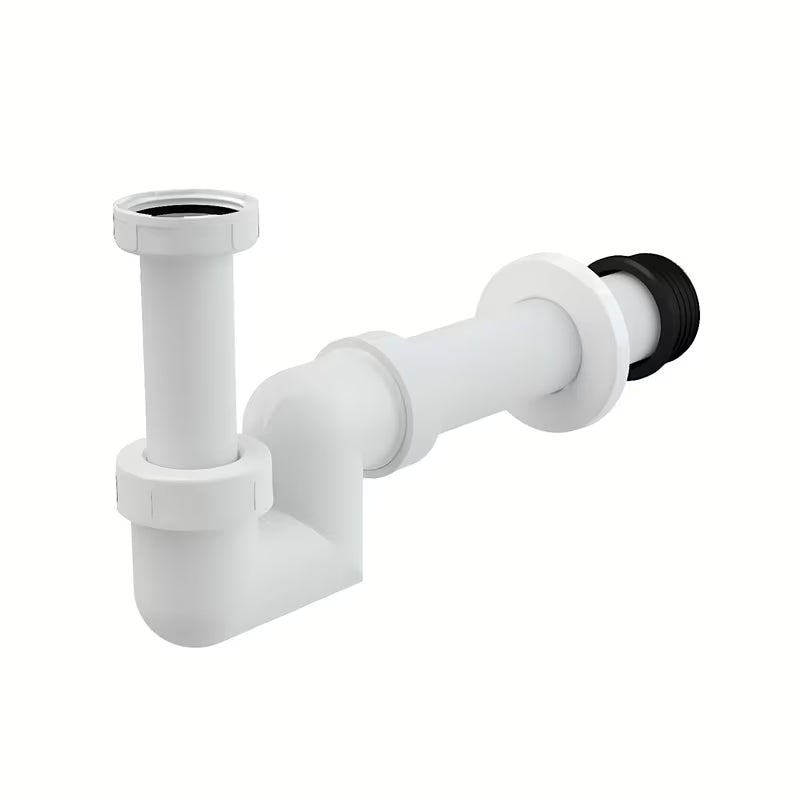 Biały plastikowy bidetowy syfon Ravak Chrome pro bidet Uni Chrome z mankietem