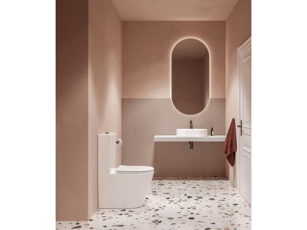 Biała wolnostojący KOMPAKT wc Ravak Elegant RimOff z deską soft Close z dwudzielnym spłukiwaniem 3/6 l.