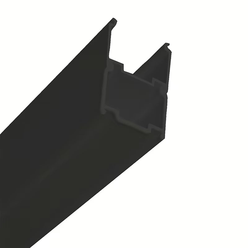 Czarny profil regulacyjny profil Ravak Pivot pro kabiny prysznicowe i drzwi, z grubościennego lakierowanego aluminium.