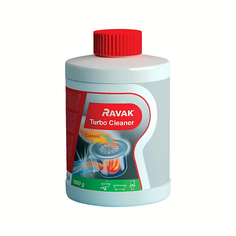 Ravak Cleaner Turbo środek czyszczący pro do rozpuszczania grubych zanieczyszczeń w syfonach i odpływach