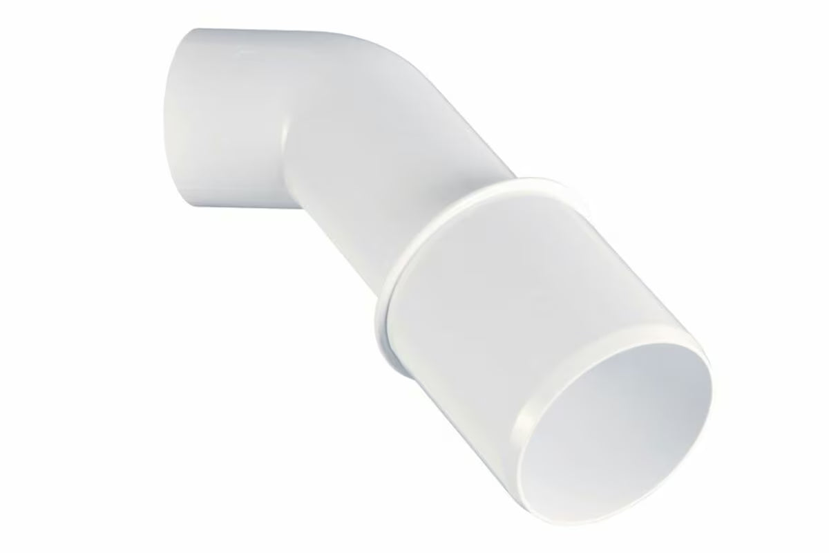 Biała plastikowa złączka redukcyjna syfonowa Ravak pro średnice 40/50 mm