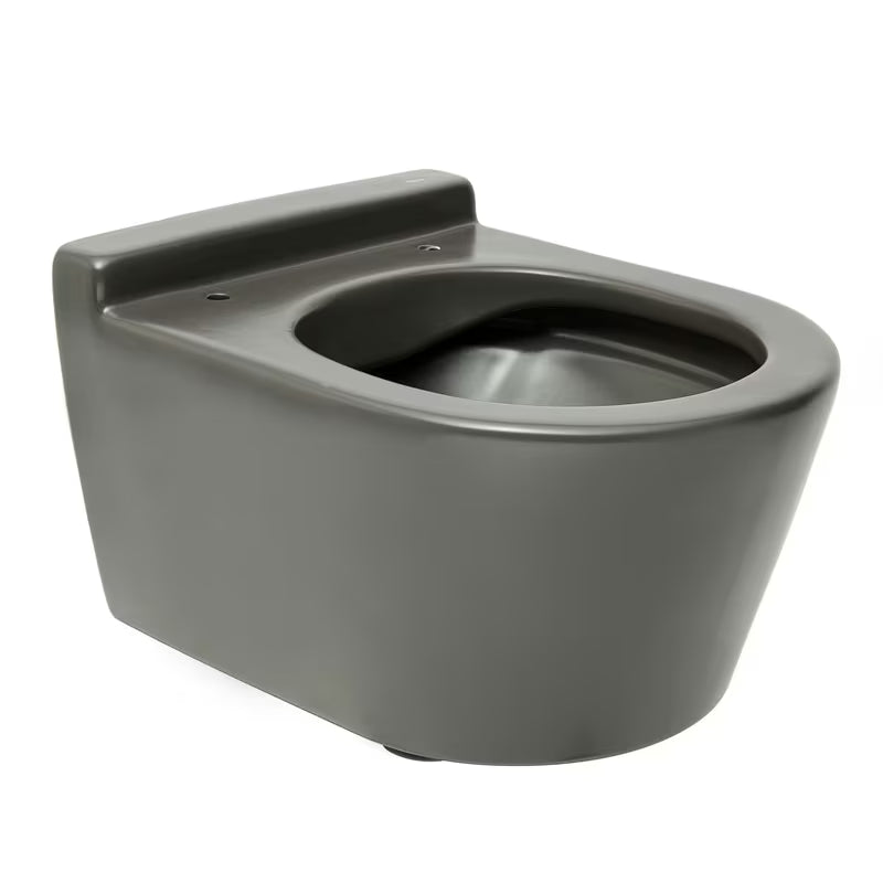 Miska WC Wisząca Roca Inspira w matowym kolorze onyks z bezkołnierzową miską Rimless i ukrytym mocowaniem.