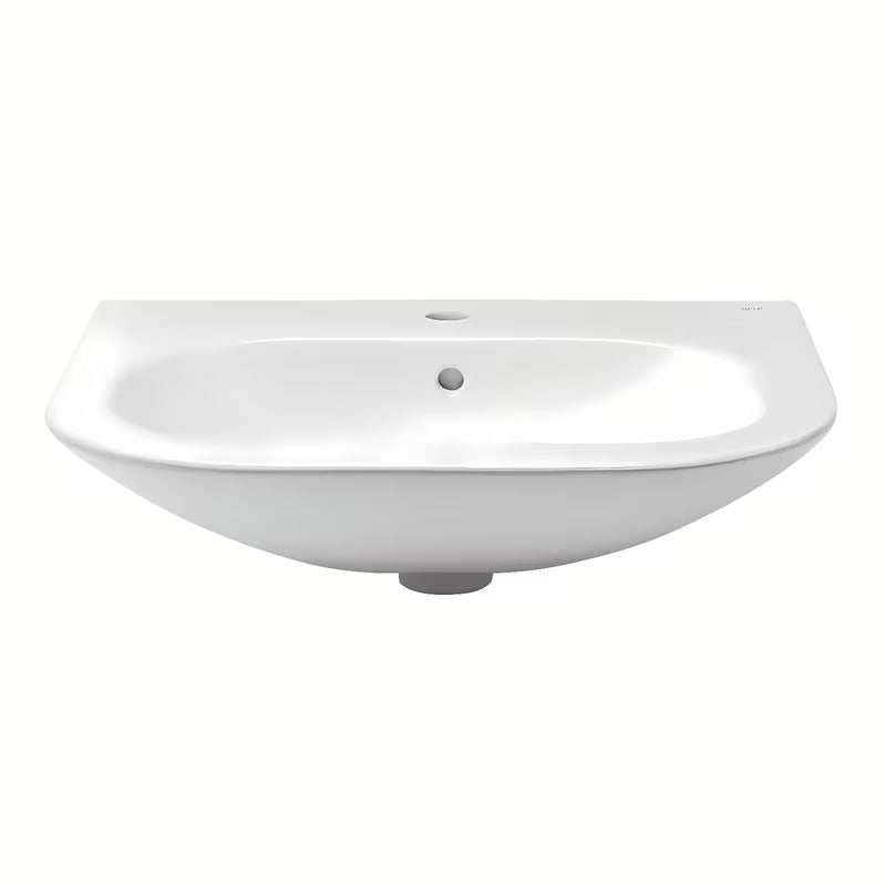 Ceramiczna umywalka wisząca Roca Nexo biała z przelewem i otworem pro baterię pośrodku