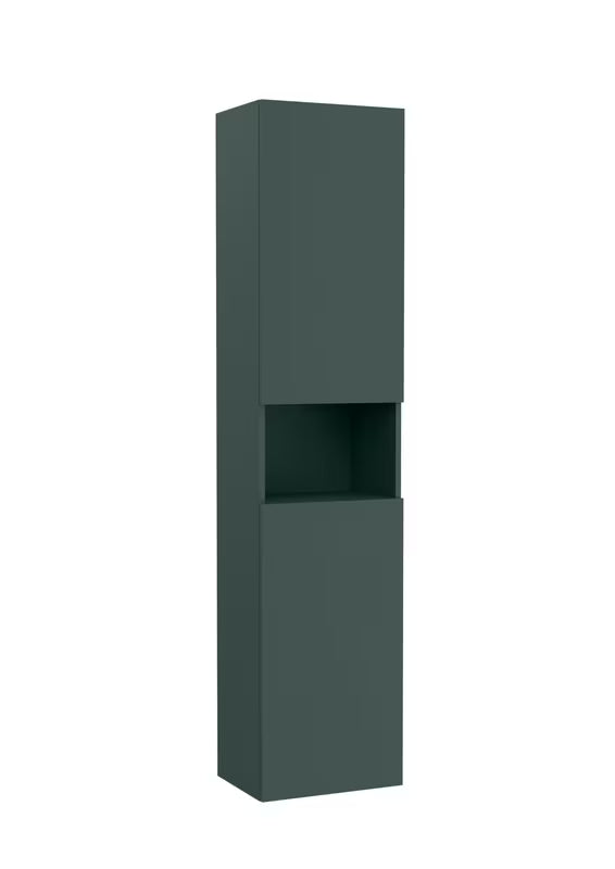 Roca Ona wisząca wysoka szafka łazienkowa 40x175x30 cm w matowym zielonym wykończeniu