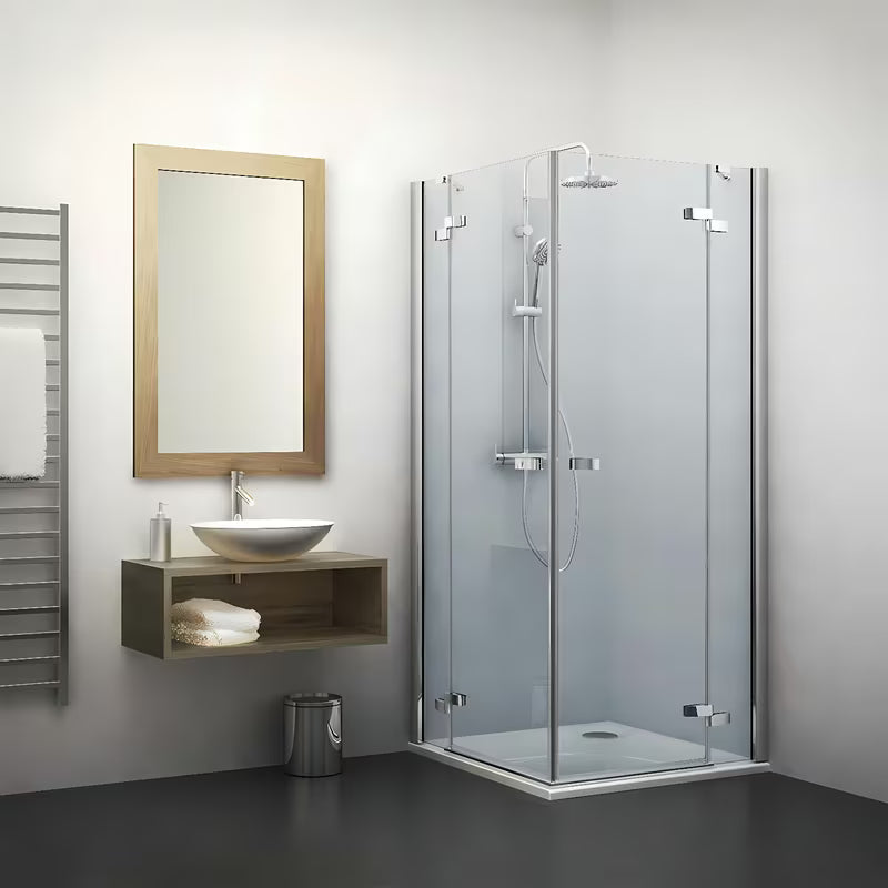Roth Elegant Line drzwi prysznicowe 110 cm w połyskującym chromie, wersja lewa, przezroczyste szkło bez dekoru