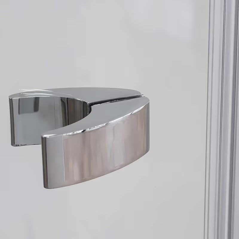 Roth Elegant Line drzwi prysznicowe 110 cm w połyskującym chromie, wersja lewa, przezroczyste szkło bez dekoru