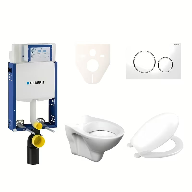 Zestaw WC podtynkowy S-Line Pro z modułem Geberit Kombifix, deską URBAN i przyciskiem Sigma 20