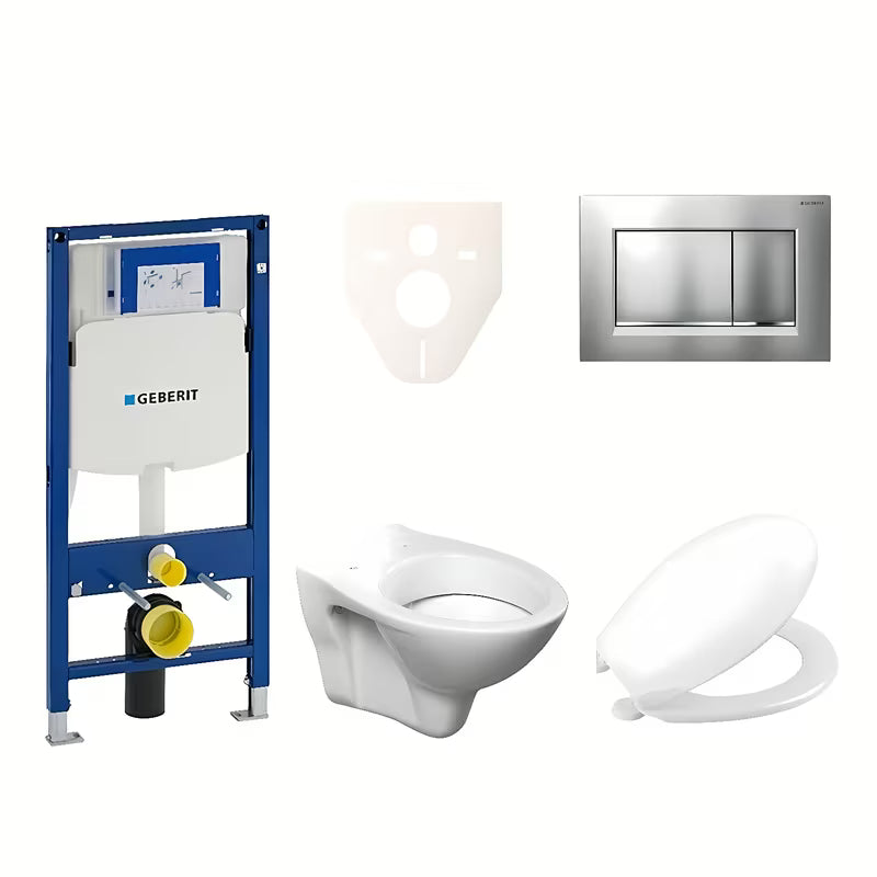 Zestaw WC podtynkowy S-Line Pro z modułem Geberit Duofix, przyciskiem Sigma 30 i deską URBAN.