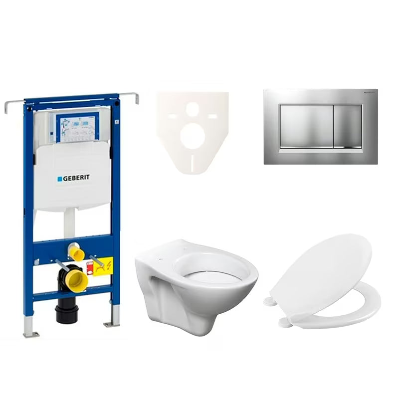 Zestaw WC podtynkowy S-Line Pro z modułem Geberit Duofix, deską URBAN i przyciskiem Sigma 30.