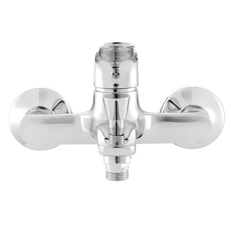 Jednouchwytowa ścienna bateria wannowa S-Line Pro w wykończeniu chrom z zaokrąglonym wzornictwem