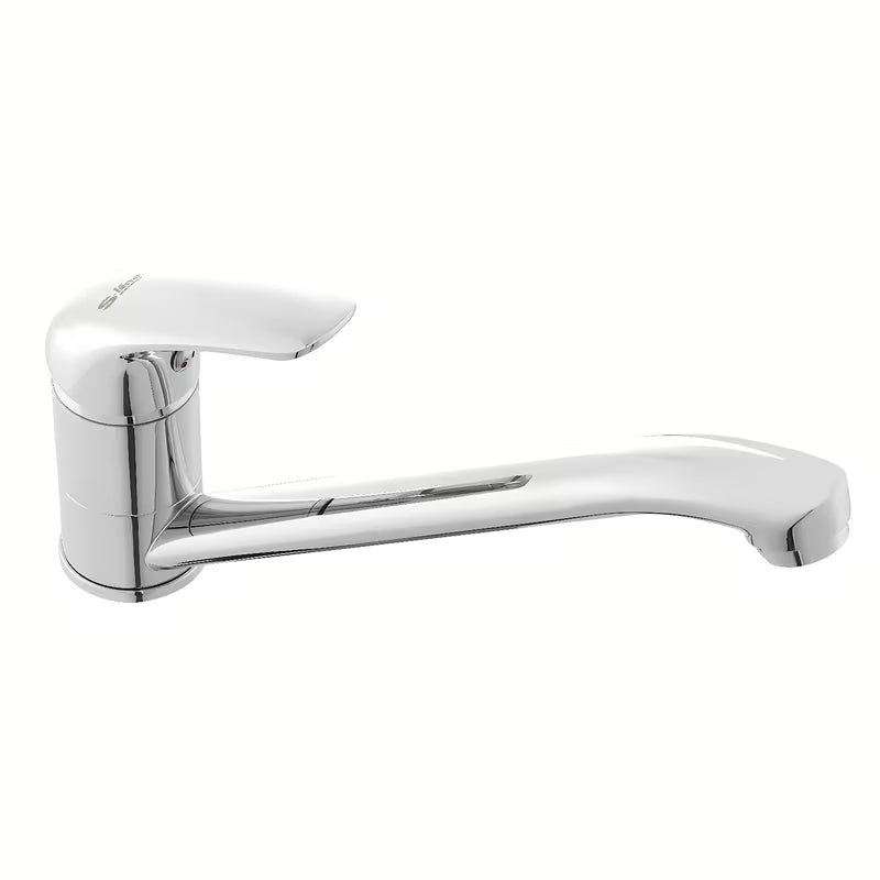 Chromowana jednouchwytowa stojąca bateria zlewozmywakowa S-Line Pro z obrotowym ramieniem