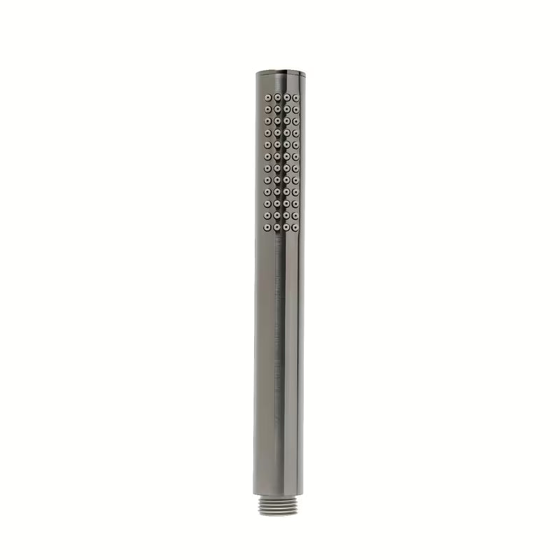 Słuchawka prysznicowa SAT Aurum w wykończeniu szczotkowany gun metal, o okrągłym, minimalistycznym designie.