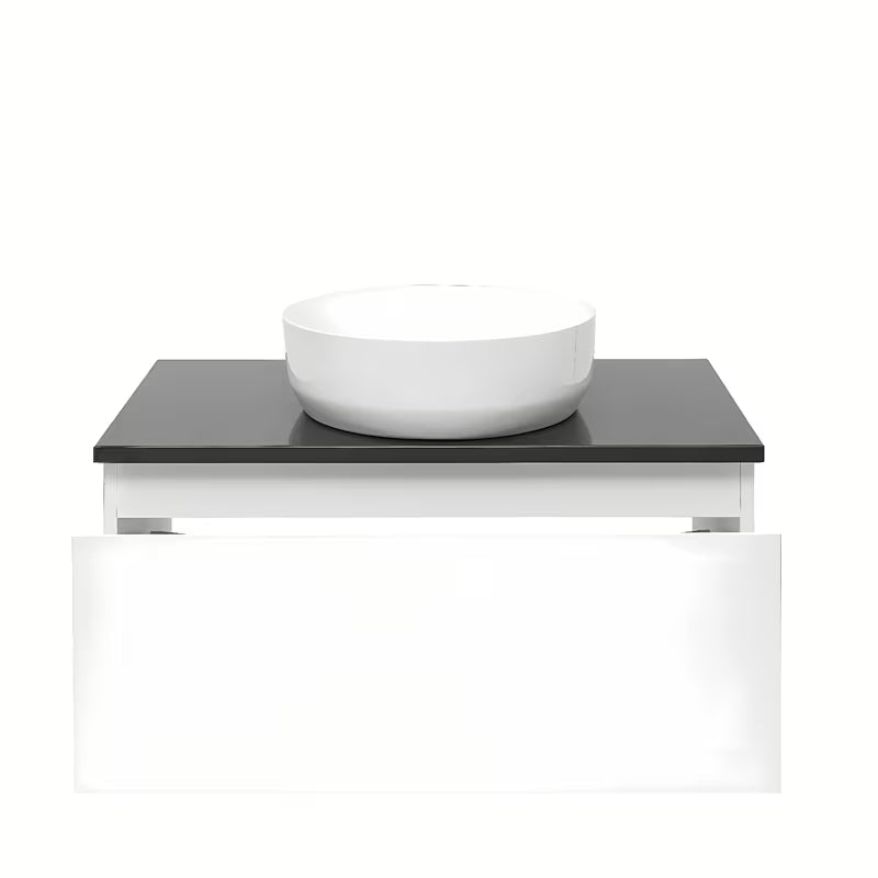 Wisząca szafka łazienkowa SAT B-Way 1 w kolorze białym, z połyskiem, 79x45x30 cm.