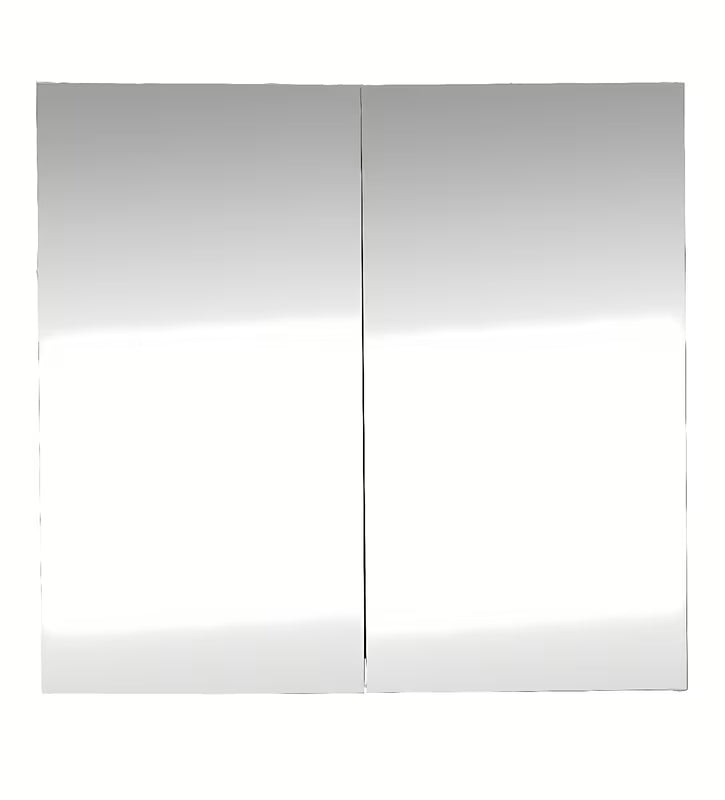 Biała szafka lustrzana SAT B-Way 80 x 75 cm do łazienki z możliwością otwierania na lewą i prawą stronę.