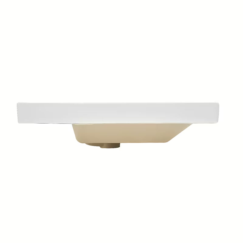 Biała ceramiczna umywalka meblowa SAT B-Way 100,5x46,3 cm z otworem pro baterię pośrodku