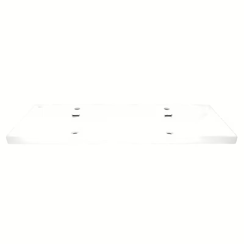 Meblowe umywalka podwójna SAT B-Way 121x46 cm w matowej bieli, z dwoma otworami pro baterię