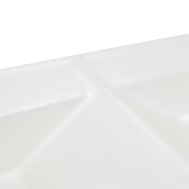 Meblowe umywalka podwójna SAT B-Way 121x46 cm w matowej bieli, z dwoma otworami pro baterię