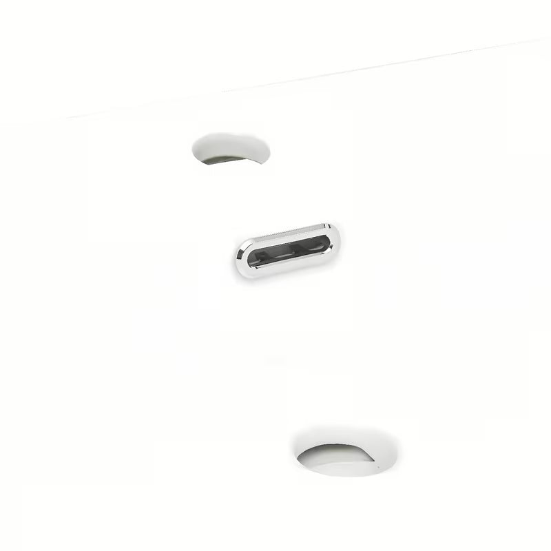 Meblowe umywalka ceramiczna SAT B-Way 81x46 cm w kolorze biały mat z półką po prawej stronie.