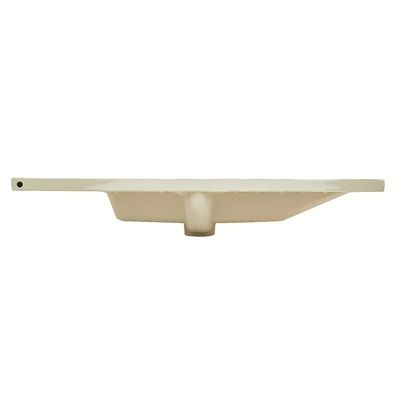 Meblowe umywalka ceramiczna SAT B-Way 81x46 cm w kolorze biały mat z półką po prawej stronie.