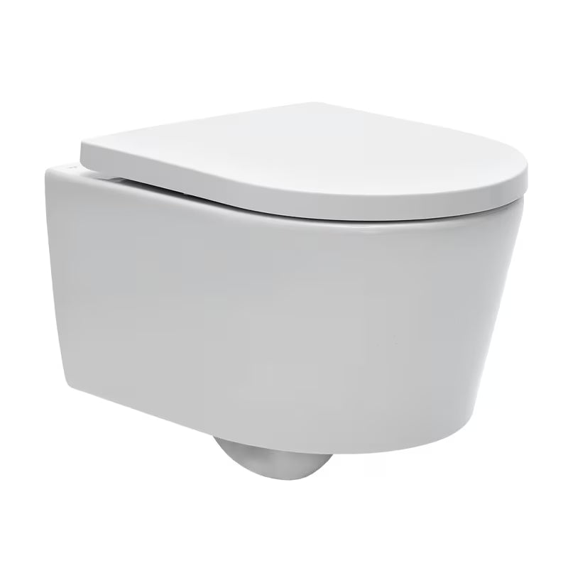 Miska WC Wisząca SAT Brevis w kolorze białym z ukrytym mocowaniem i deską soft Close.