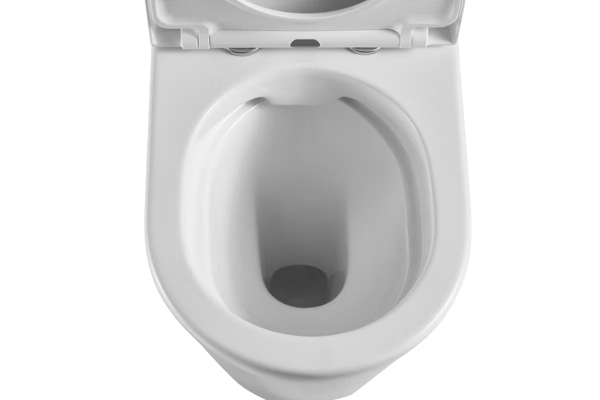 Biała wolnostojący KOMPAKT wc SAT Brevis ze spłuczką, deską soft Close i vario odpływem