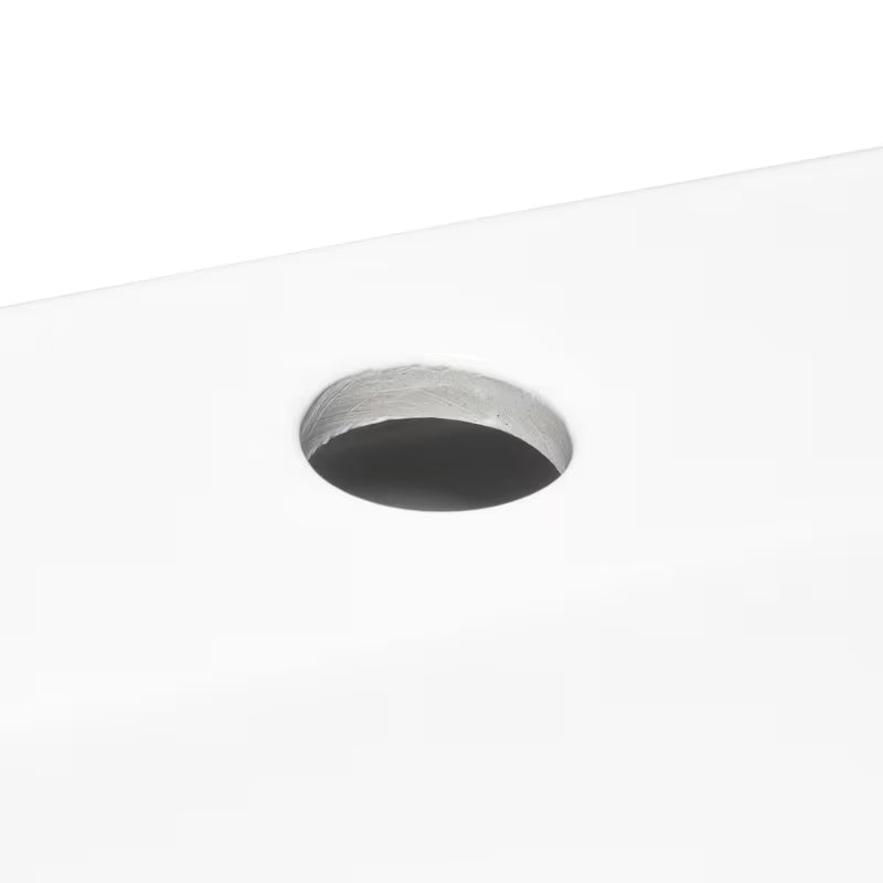 Białe ceramiczne mała umywalka SAT Brevis 43x30 cm bez przelewu z otworem pro na baterię