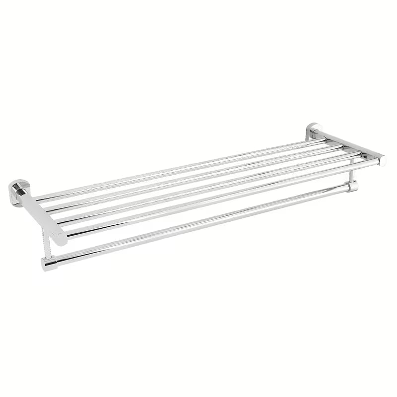 Chromowany ścienny uchwyt na ręczniki SAT Cube Way o zaokrąglonym designie