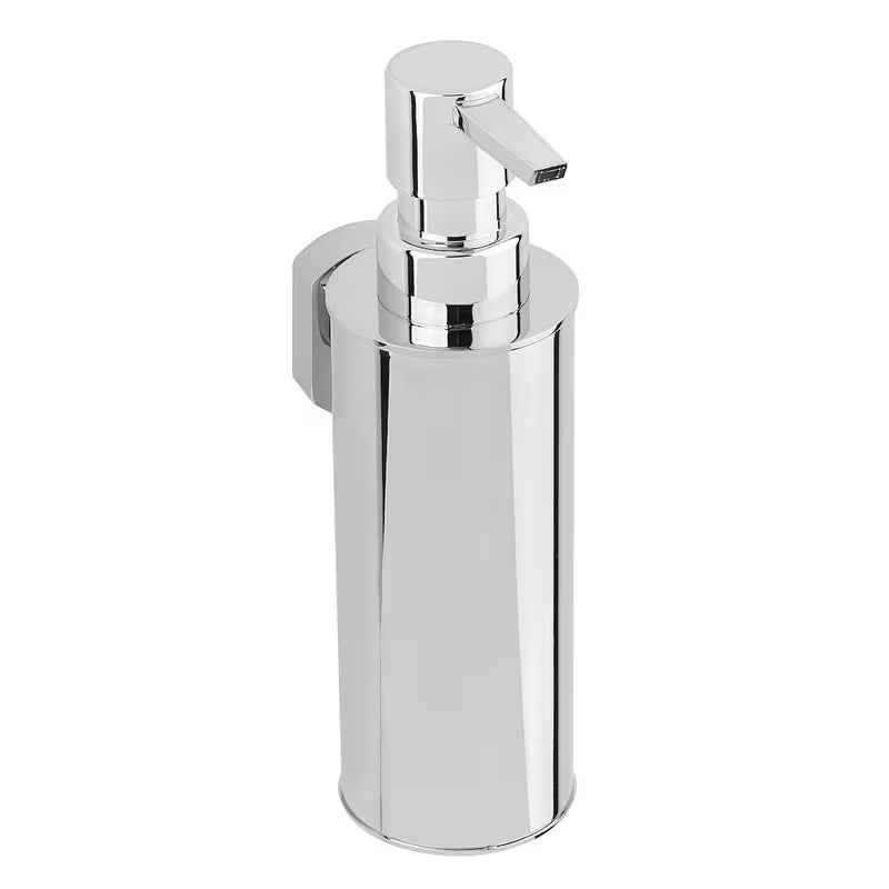 Elegancka ścienny dozownik do mydła SAT Cube Way w chromowanym wykończeniu