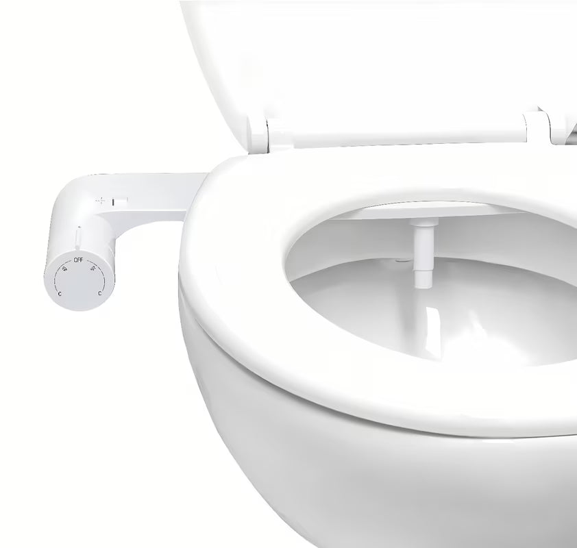Biała nakładka bidetowa SAT Easybidet pro do montażu pod DESKA sedesowa bez podłączenia do prądu.