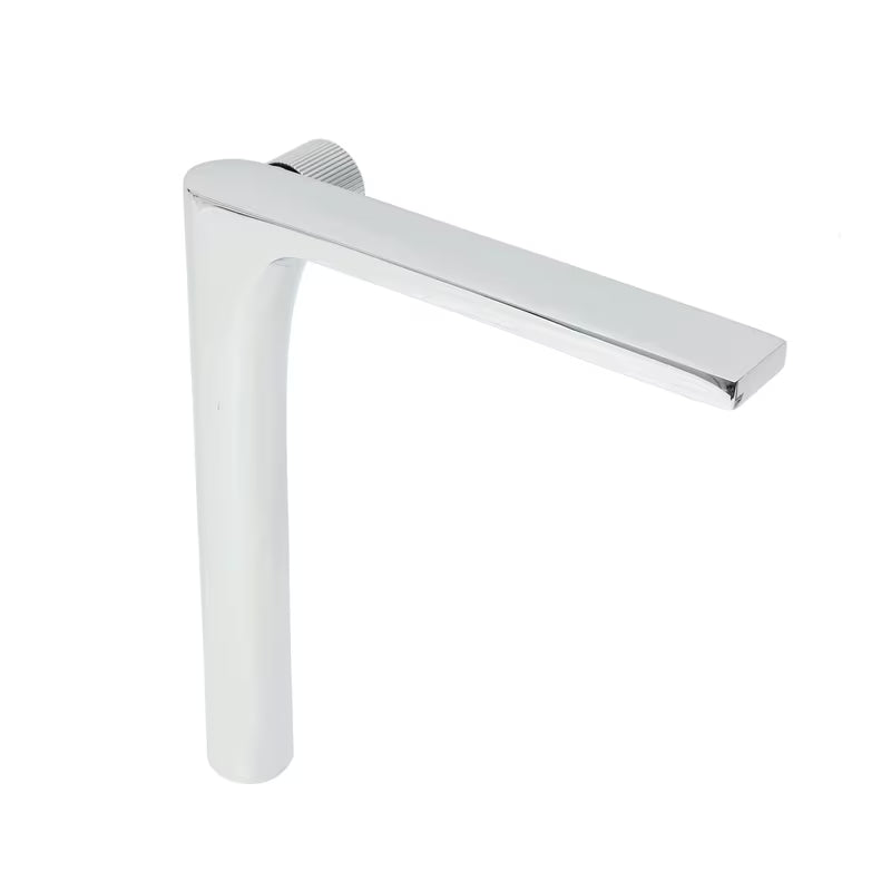 Wysoka jednouchwytowa bateria umywalkowa SAT Evolution w wykończeniu chrom pro umywalka nablatowa .