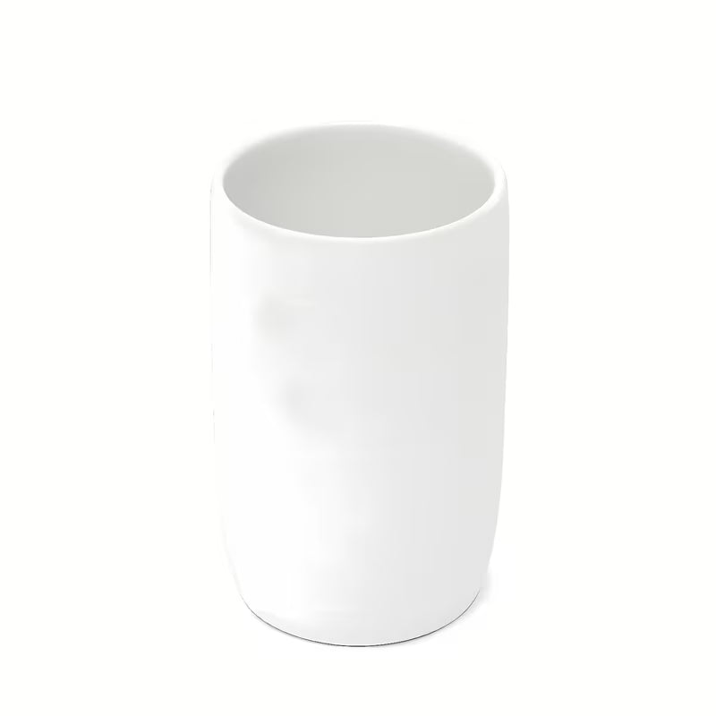 Biała ceramiczna pojemnik SAT Evolution o owalnym kształcie, wolnostojący dodatek do łazienki