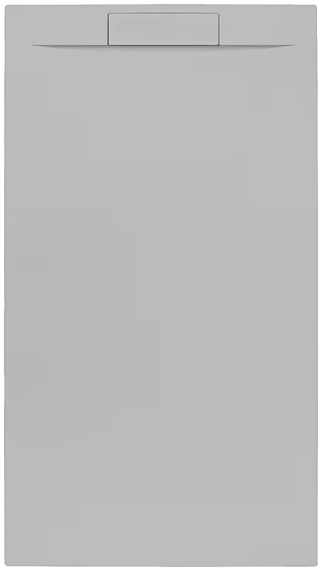 Szara brodzik prysznicowy prostokątny SAT Fusion 100x80 cm z lanego marmuru