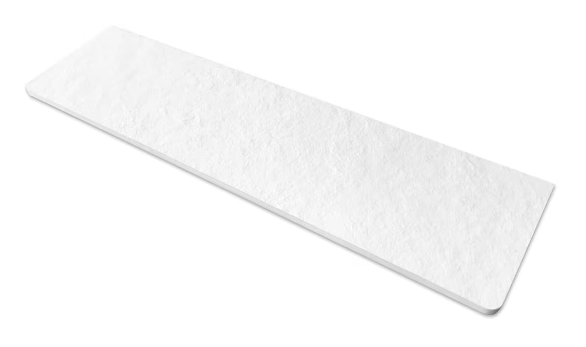 Brodzik prysznicowy prostokątny SAT Fusion 100x90 cm z lanego marmuru w kolorze blanco