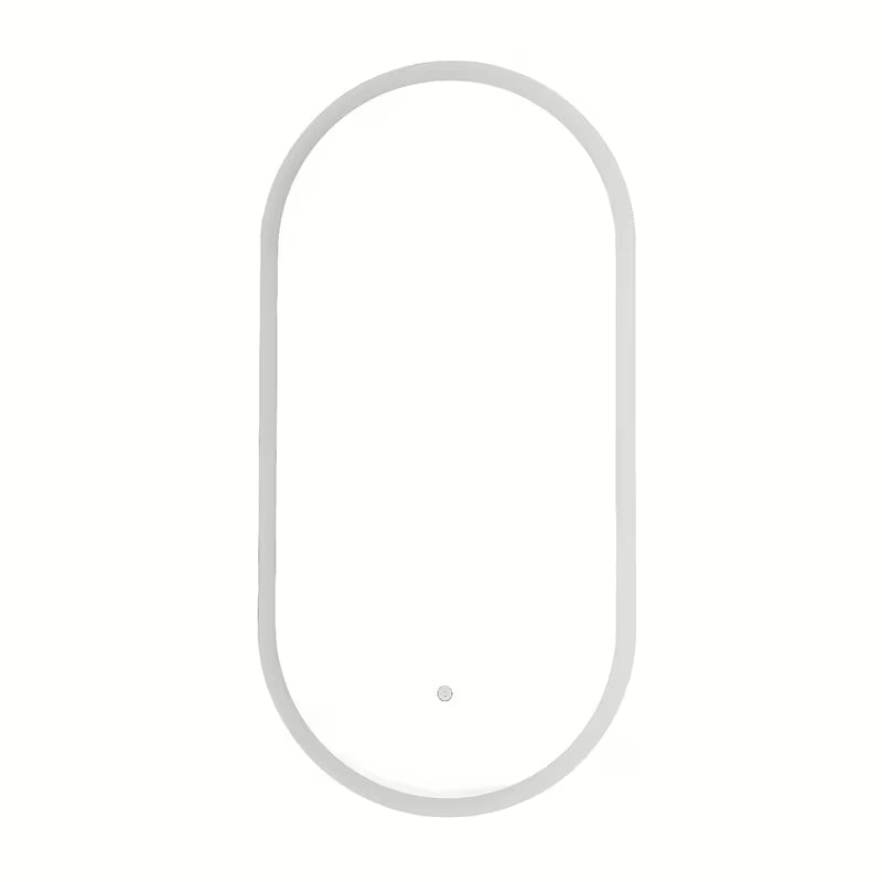 Owalne LUSTRO led SAT Fusion 54x94 cm z podświetlaną transparentną ramą i sterowaniem sensorowym