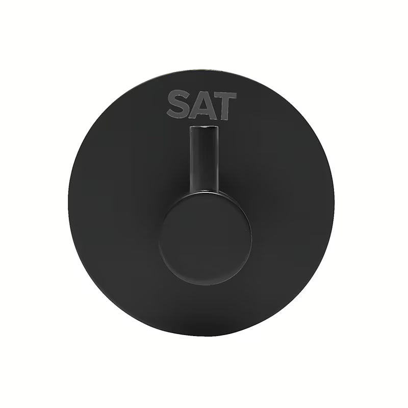 Czarny matowy samoprzylepny haczyk SAT ze stali nierdzewnej pro łazienki