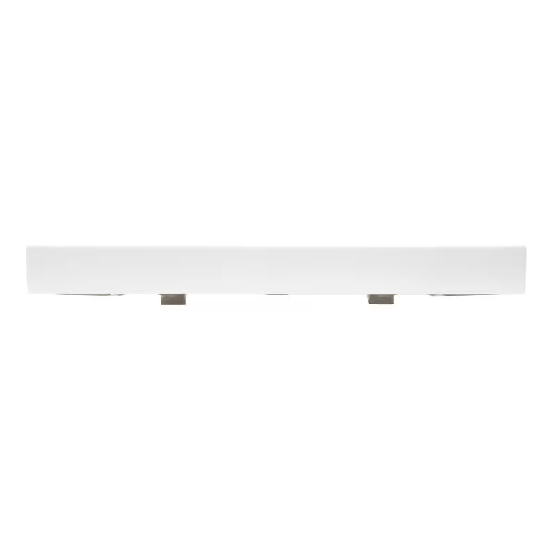 Biała ceramiczna umywalka podwójna SAT Infinitio 120,4x46,5 cm o prostokątnym kształcie