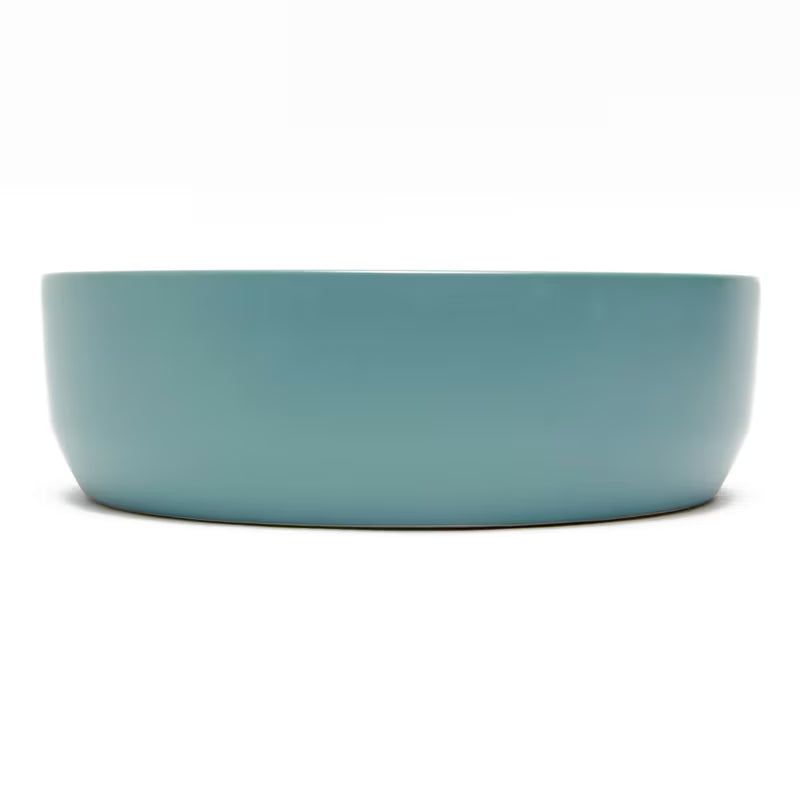 Matowa brązowa ceramiczna umywalka nablatowa SAT Infinitio 39x39 cm bez przelewu