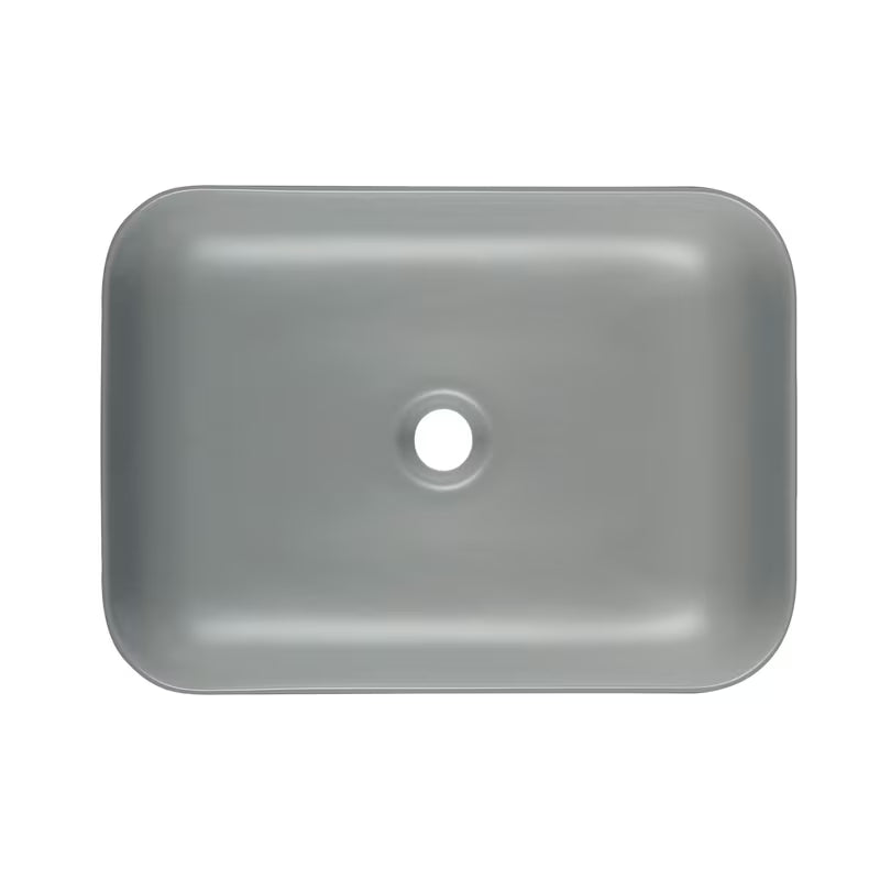SAT Infinitio ceramiczna umywalka nablatowa bez przelewu w ciemnozielonym matowym kolorze, 45,5x32,5 cm.