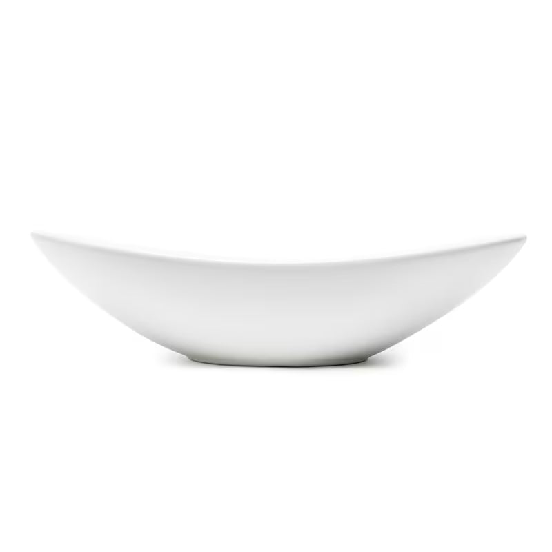 Biała ceramiczna umywalka nablatowa SAT Infinitio bez przelewu o wymiarach 61,5x36 cm