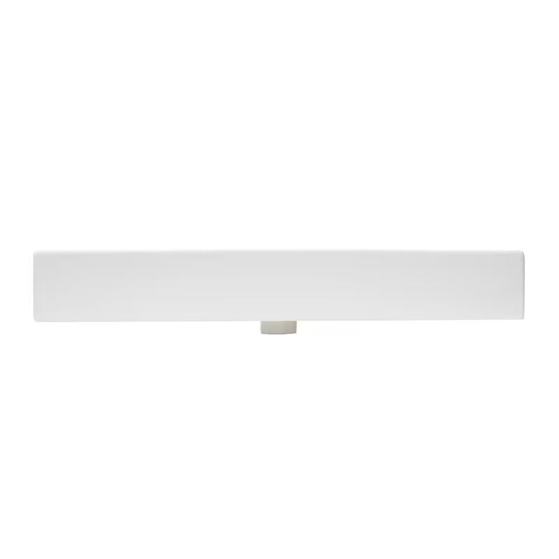 Biała ceramiczna umywalka SAT Infinitio 80,5x46,5 cm z przelewem i prostokątnym designem