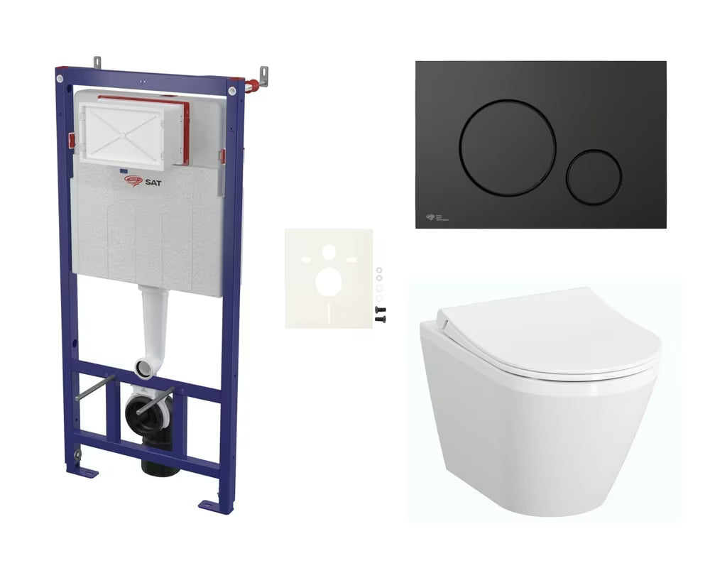 Zestaw WC podtynkowy vitra Integra ze spłuczką podtynkową SAT pro do zabudowy podtynkowej