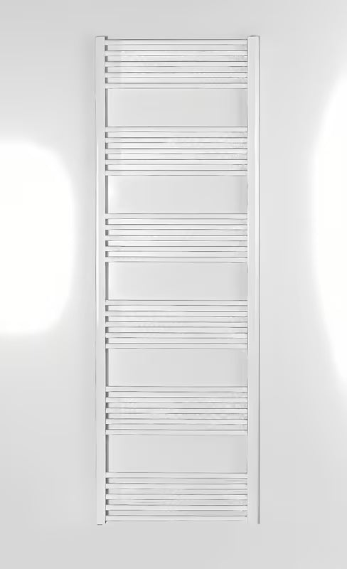 Biały kombinowany grzejnik łazienkowy SAT KD 180x60 cm z przyłączem bocznym do rozstaw.