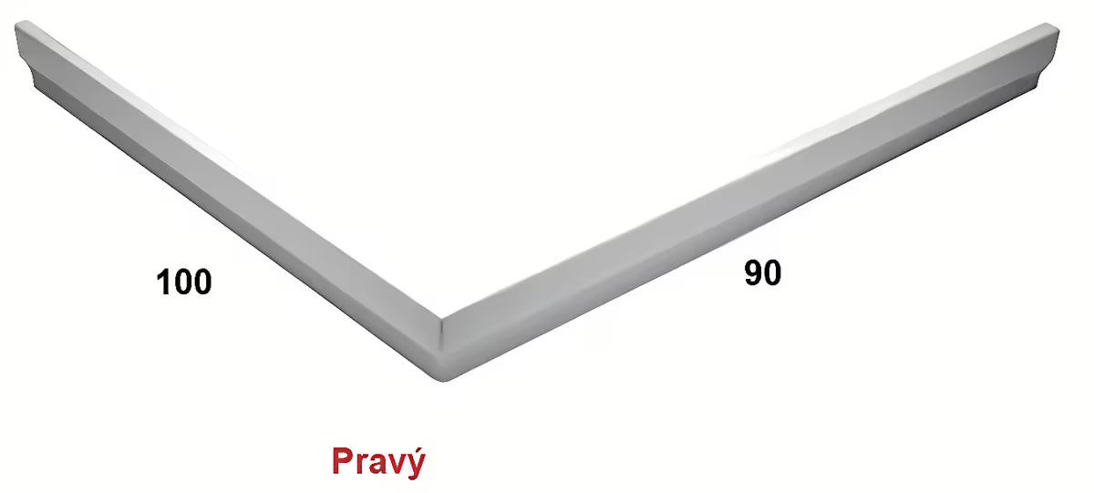 Prawy biały panel akrylowy do brodzika SAT
