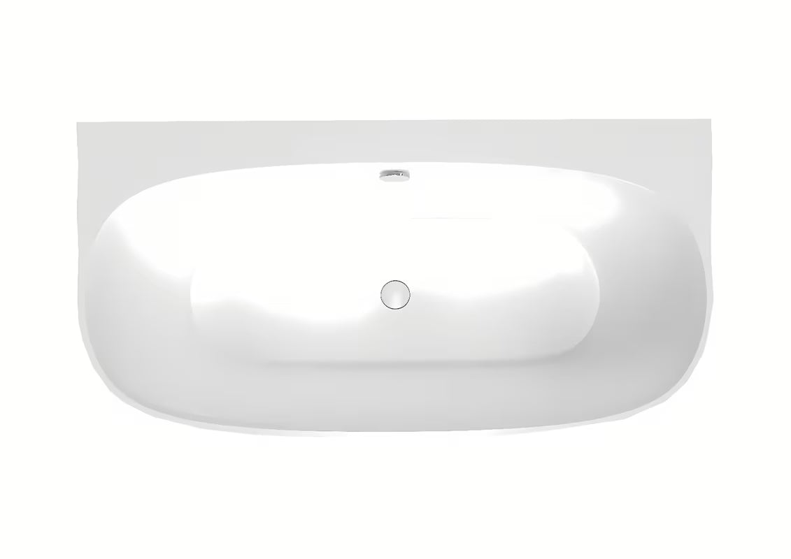 Wanna wolnostojąca przyścienny SAT Meda 160x80 cm z lanego marmuru w wersji lewej i prawej