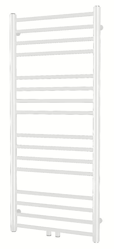 Biały kombinowany grzejnik łazienkowy SAT Paul 50x114 cm z podłączeniem środkowym