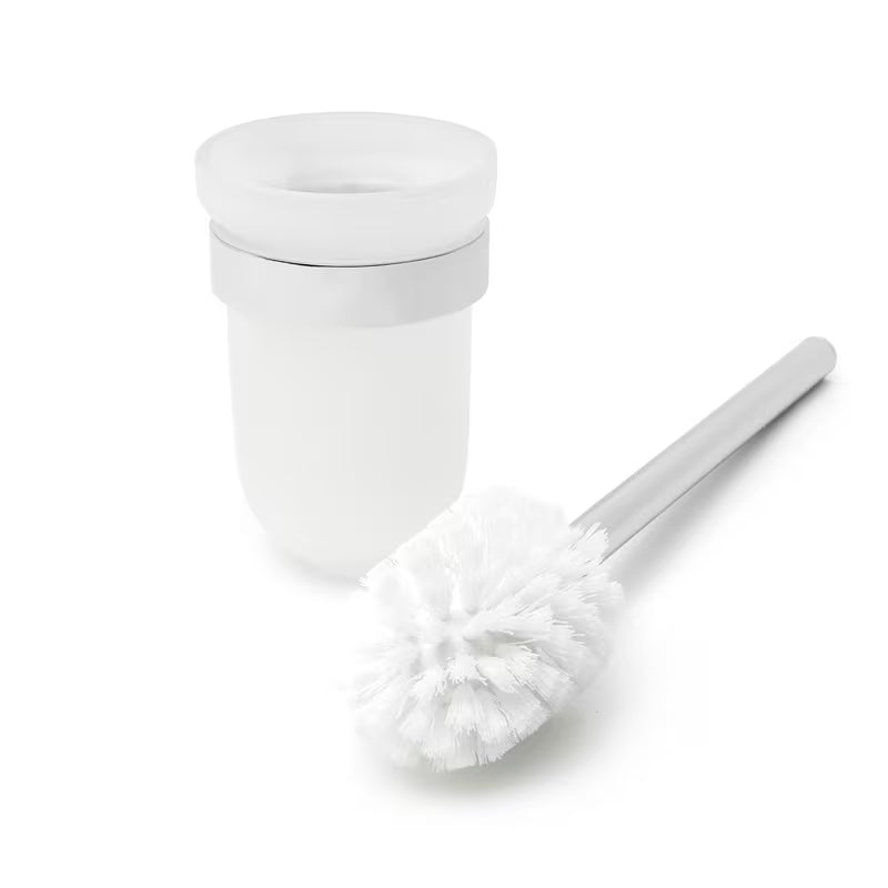 Ścienna SZCZOTKA do Wc SAT Project w chromie z mlecznym szkłem