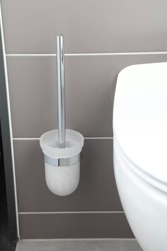 Ścienna SZCZOTKA do Wc SAT Project w chromie z mlecznym szkłem