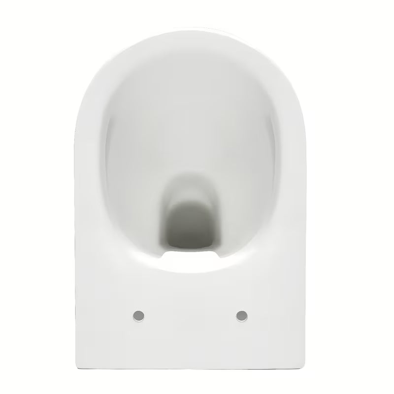 Miska WC Wisząca SAT Project w białym połysku z deską soft Close i z otwartym kołnierzem spłukującym