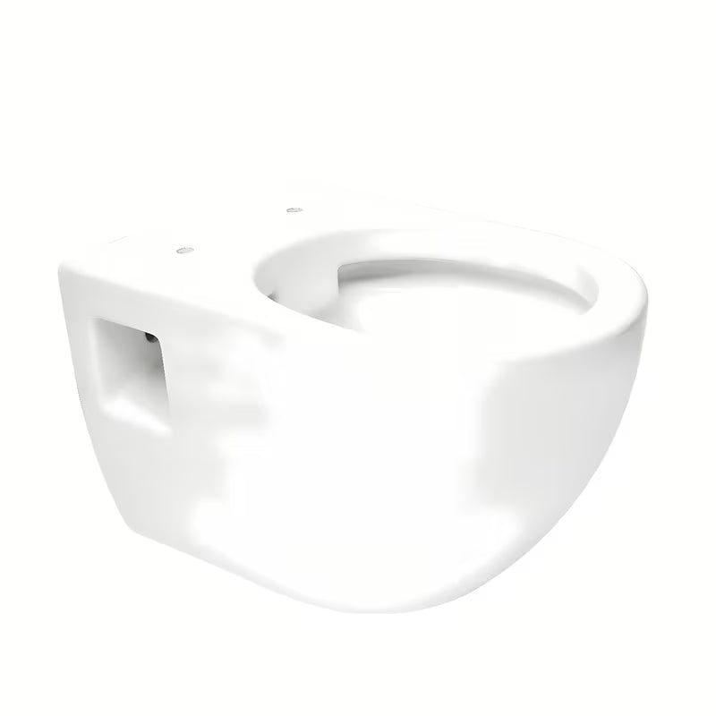 Miska WC Wisząca SAT Project w białym połysku z deską soft Close i z otwartym kołnierzem spłukującym